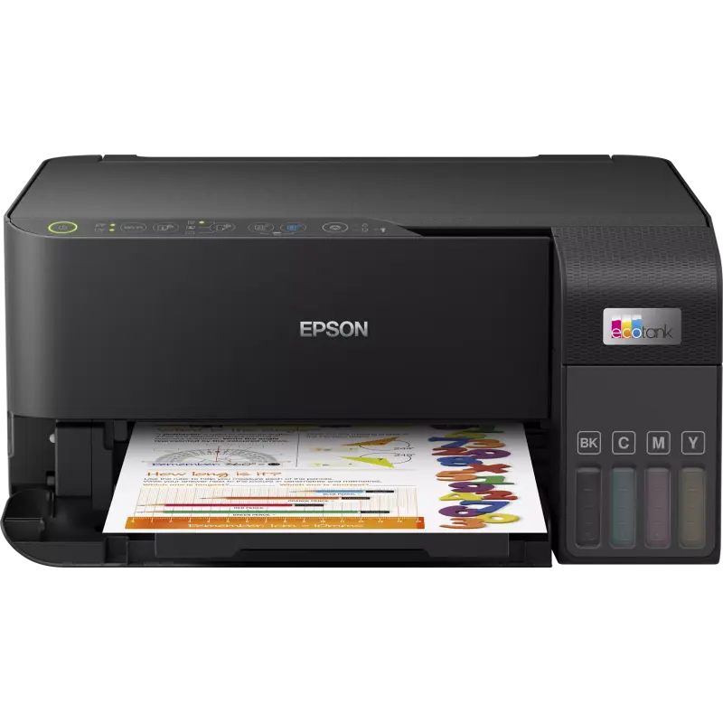 Imprimante jet d&rsquo;encre multifonction Epson EcoTank L3550 / Couleur / A4 / Wi-Fi / Noir