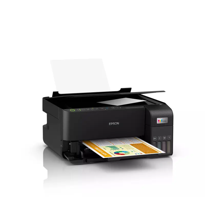 Imprimante jet d&rsquo;encre multifonction Epson EcoTank L3550 / Couleur / A4 / Wi-Fi / Noir