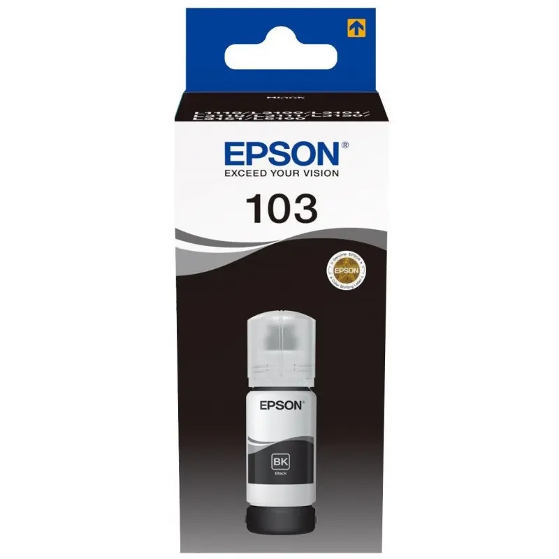 Bouteille d&rsquo;encre Originale Epson EcoTank 103 / Noir