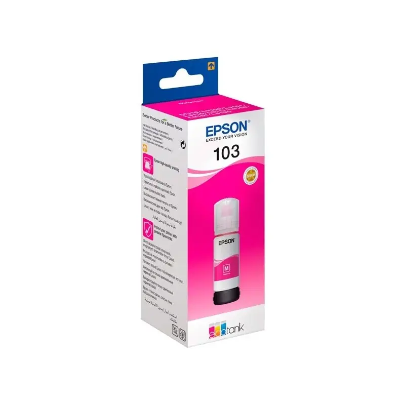 Bouteille d&rsquo;encre Originale Epson EcoTank 103 / Magenta