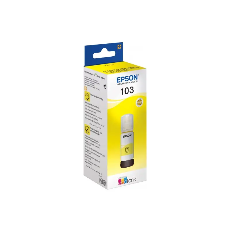 Bouteille d&rsquo;encre Originale Epson EcoTank 103 / Yellow