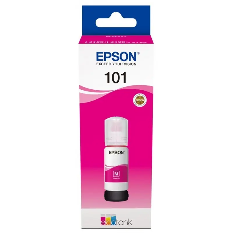 Bouteille d&rsquo;encre Originale Epson EcoTank 101 / Magenta