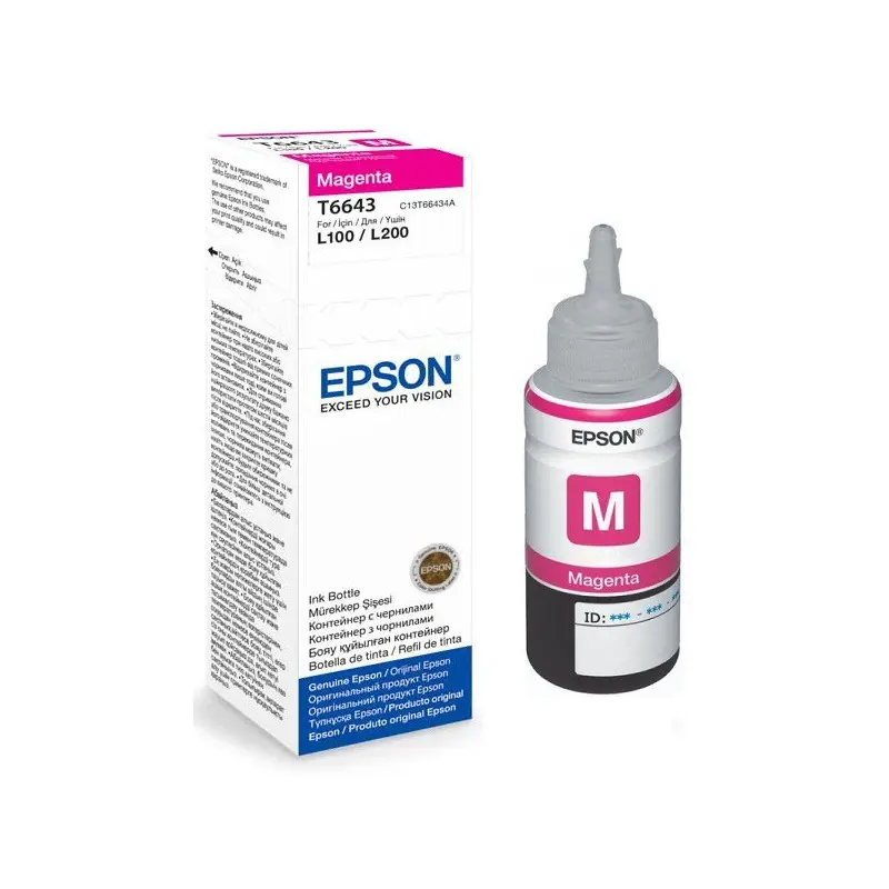 Bouteille d&rsquo;encre Epson T6643 Magenta 70ml
