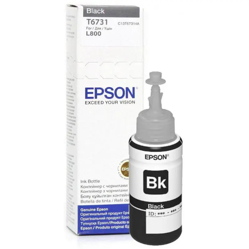 Bouteille d&rsquo;encre Epson T6731 Noir 70ml