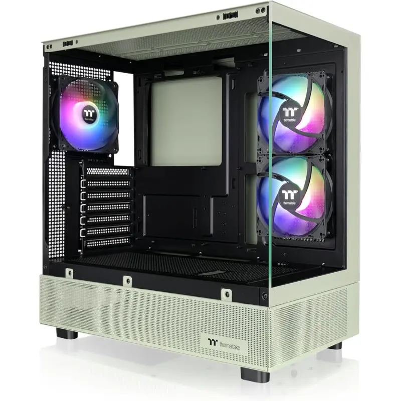 Boîtier Gaming Moyen Tour Thermaltake View 270 Plus TG / E-ATX / RGB / Avec Panneaux Vitrés-A / Vert
