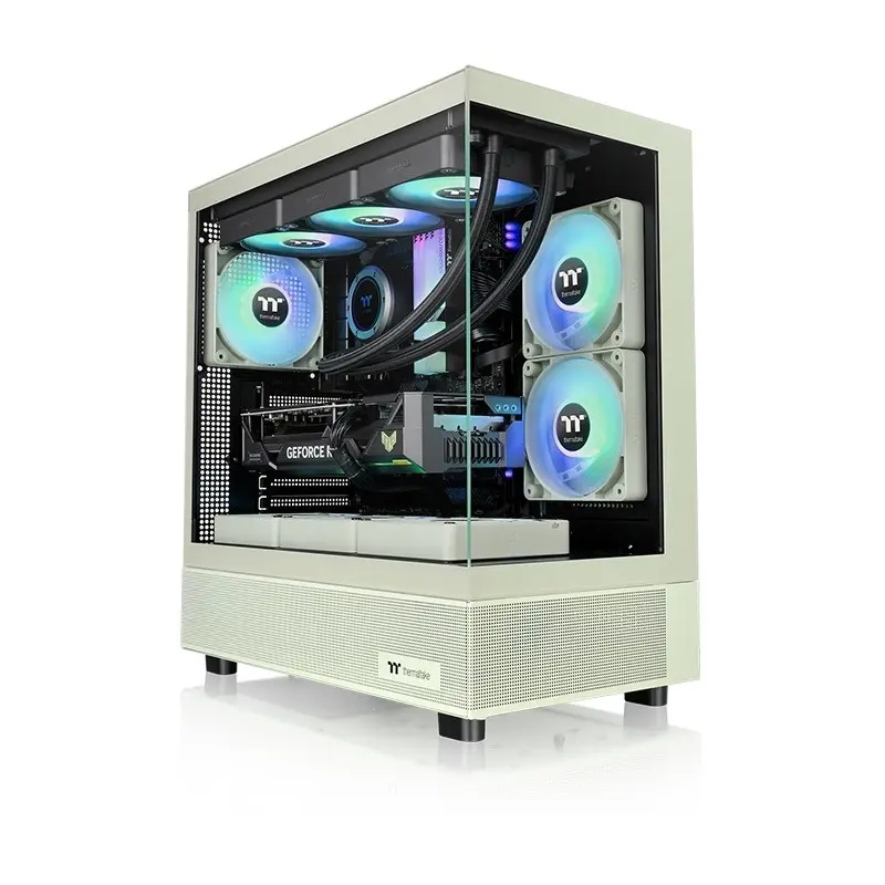 Boîtier Gaming Moyen Tour Thermaltake View 270 Plus TG / E-ATX / RGB / Avec Panneaux Vitrés-A / Vert
