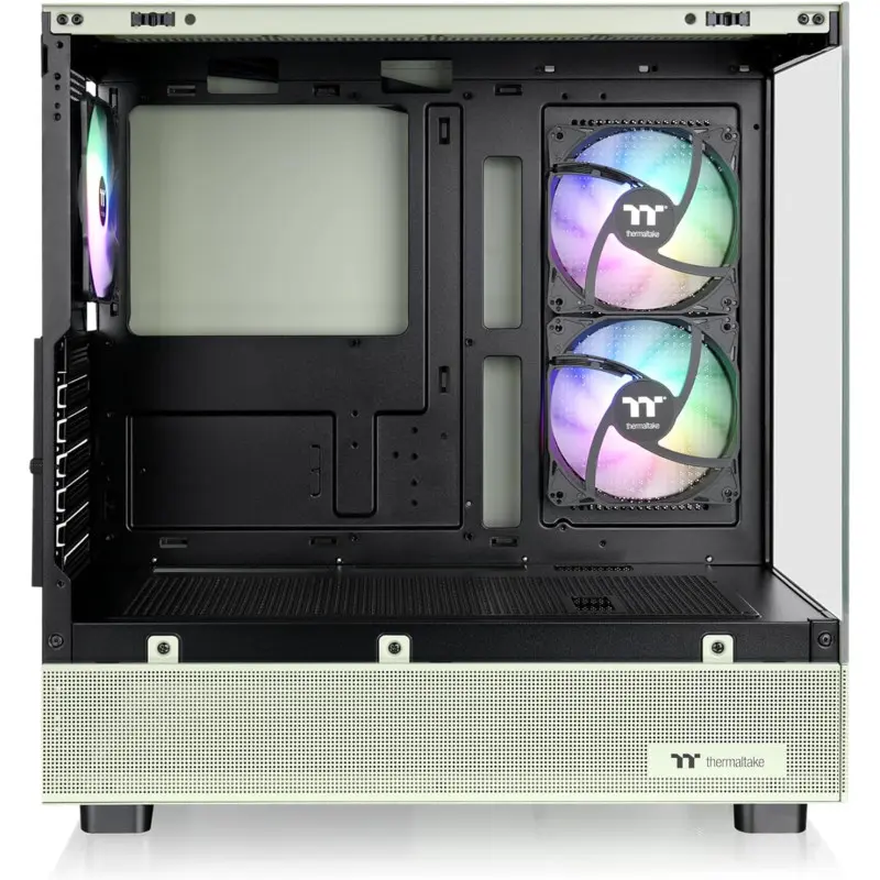 Boîtier Gaming Moyen Tour Thermaltake View 270 Plus TG / E-ATX / RGB / Avec Panneaux Vitrés-A / Vert