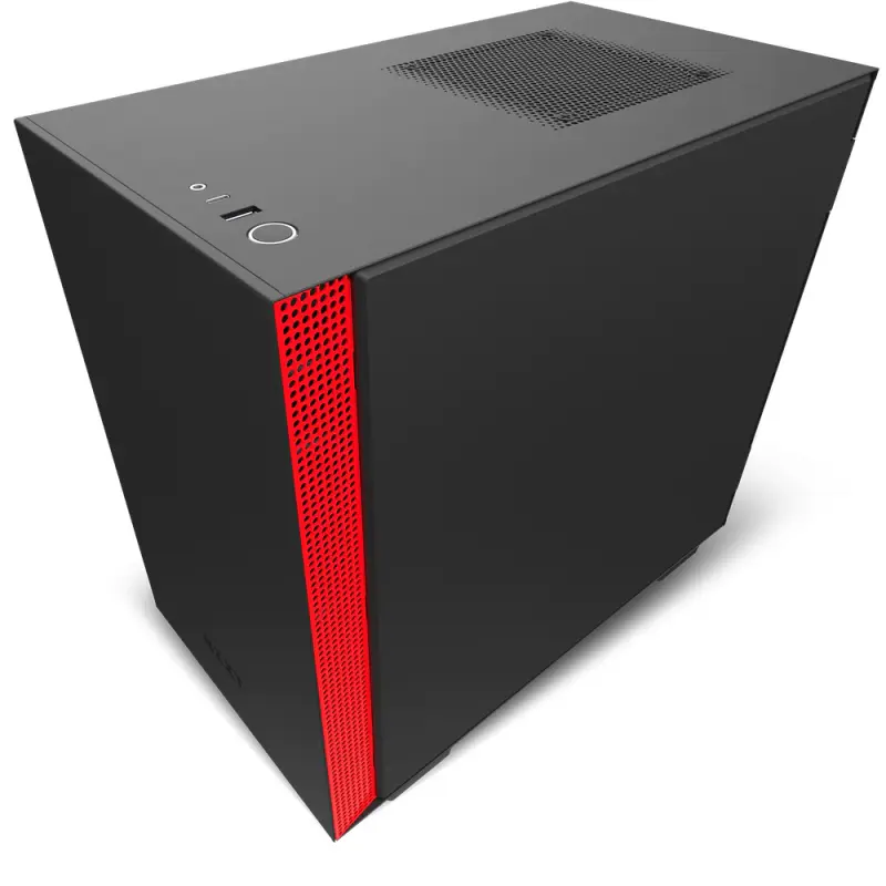 Boitier Gamer NZXT H210 / Noir et Rouge
