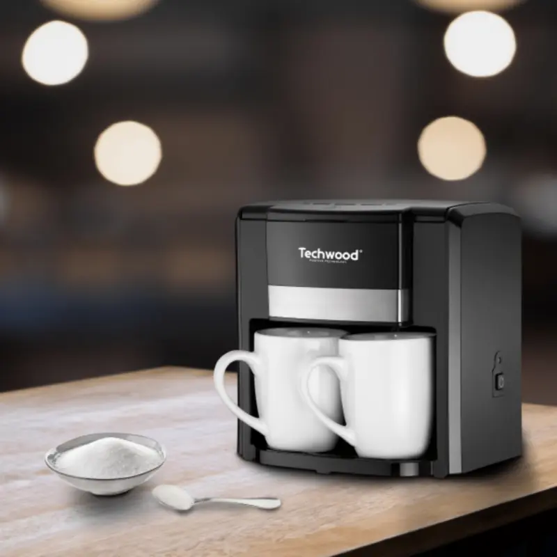Cafetière 2 Tasses Duo TECHWOOD TCA-206 500 W / Noir
