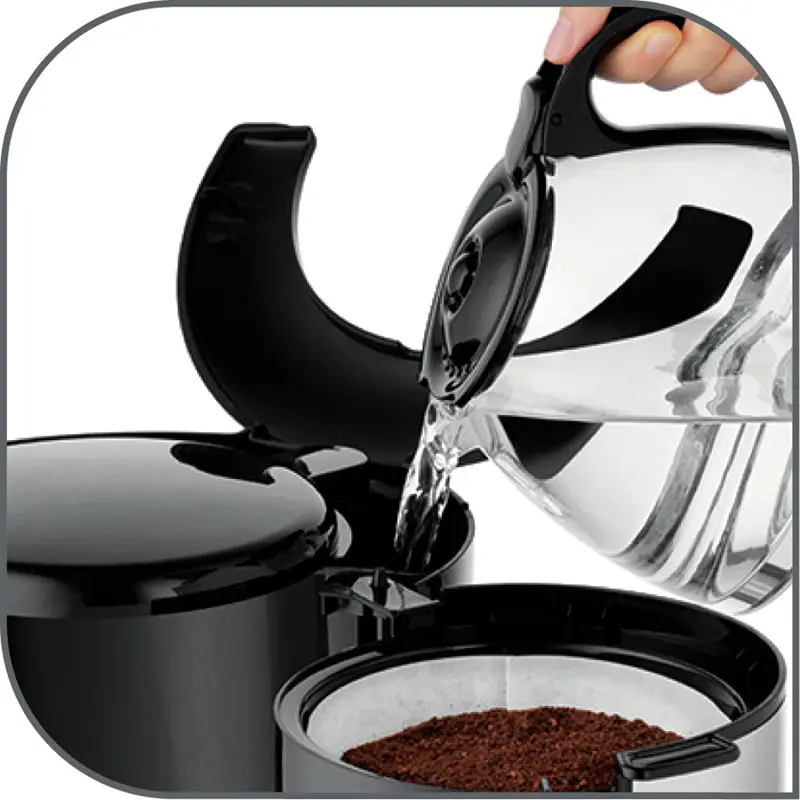Cafetiére programmable Moulinex Subito 1000W Noir/Inox