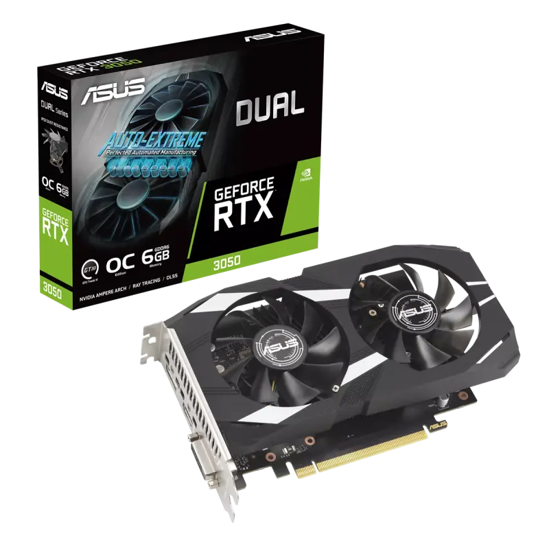 Carte graphique ASUS Dual GeForce RTX 3050 OC / 6 Go GDDR6