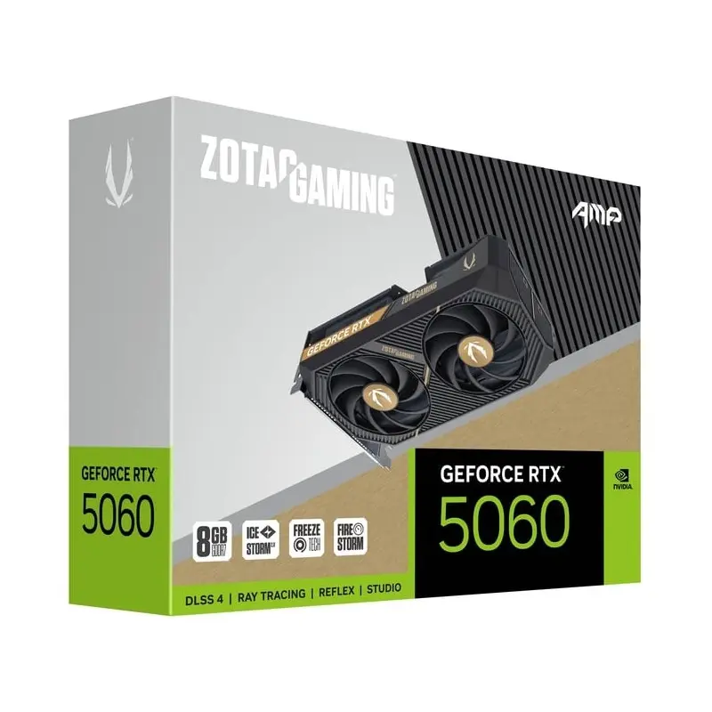 Carte graphique ZOTAC GAMING GeForce RTX 5060 AMP / 8 Go GDDR7
