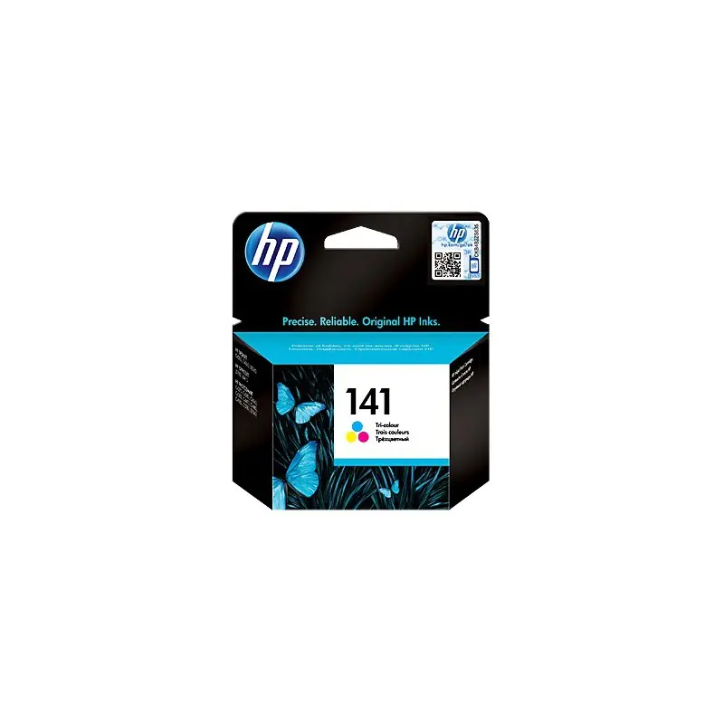 Cartouche d&rsquo;encre authentique trois couleurs HP 141