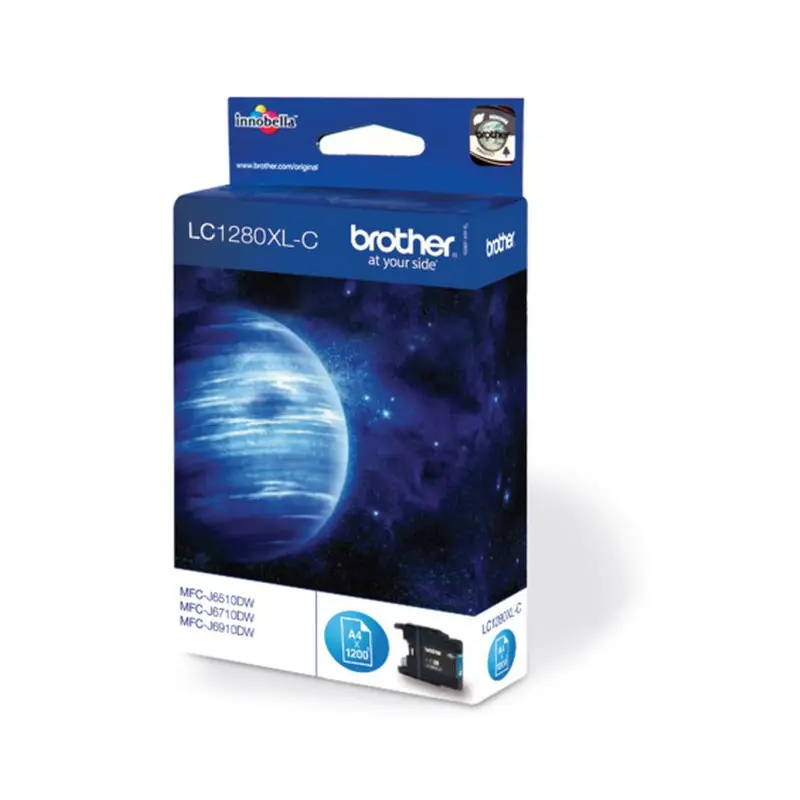 Cartouche Jet d&rsquo;encre Originale Brother LC1280XLC / Cyan