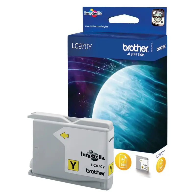 Cartouche Jet d&rsquo;encre Originale Brother LC970Y / Jaune