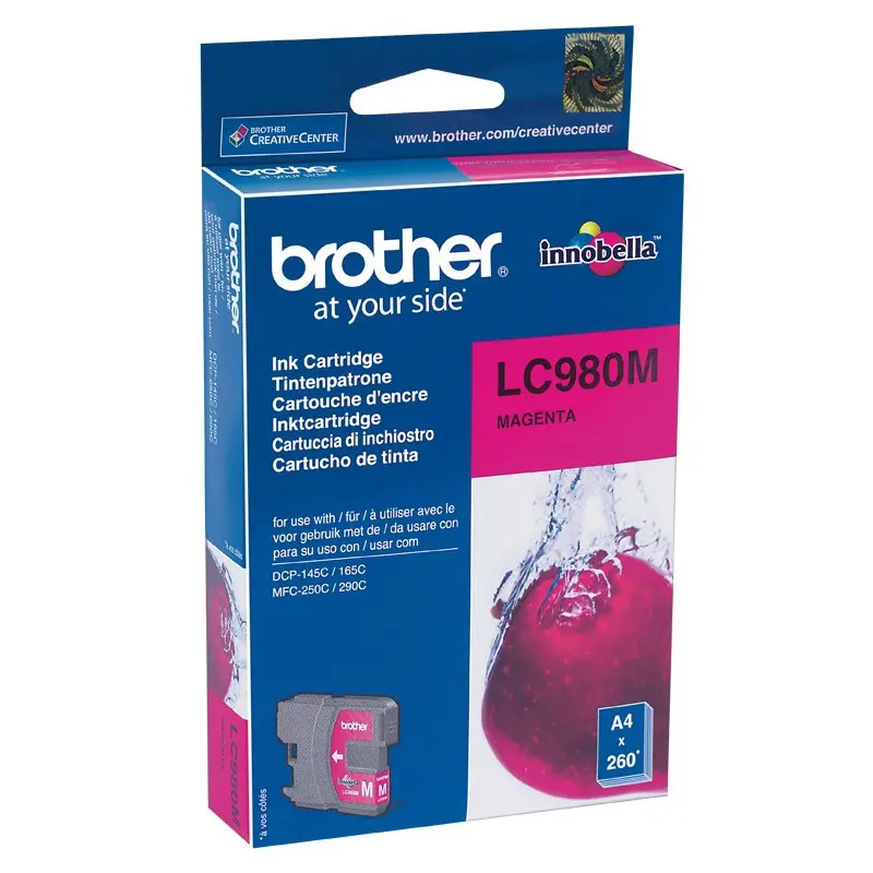 Cartouche Jet d&rsquo;encre Originale Brother LC980M / Magenta