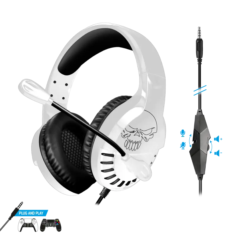 Casque Gaming Spirit of Gamer PRO-H3 / PS4 / PS5 / Blanc