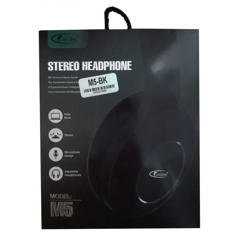 CASQUE MICRO M5 -JACK 3.5MM – WHITE/SILVER