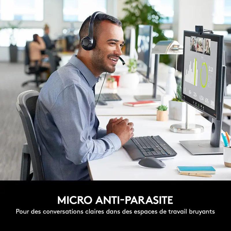 Casque-micro USB Logitech H390 / Noir