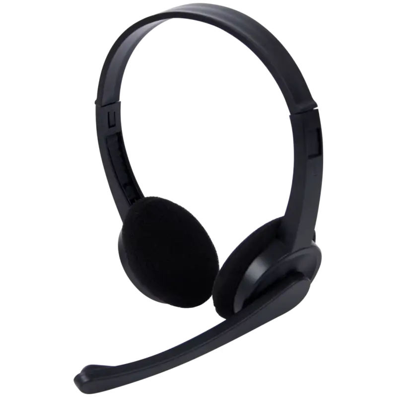 Casque de bureau Sologic avec microphone / JACK 3.5MM / Noir