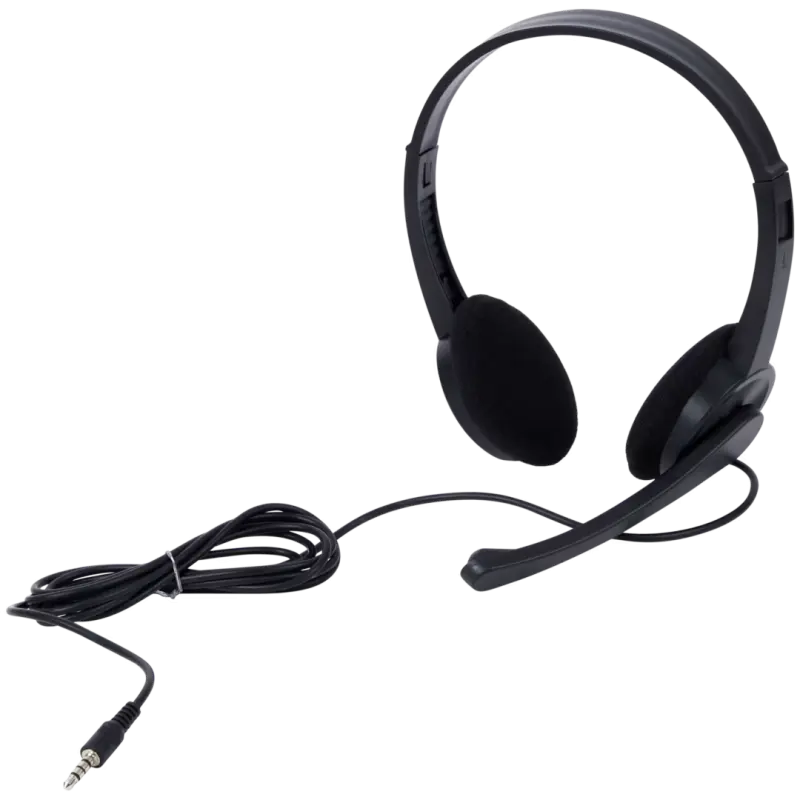 Casque de bureau Sologic avec microphone / JACK 3.5MM / Noir