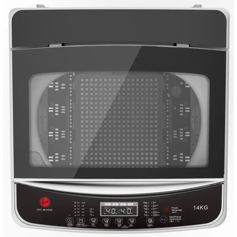 Machine à laver Automatique Top Load Hoover 14 Kg / 1000 trs / Silver