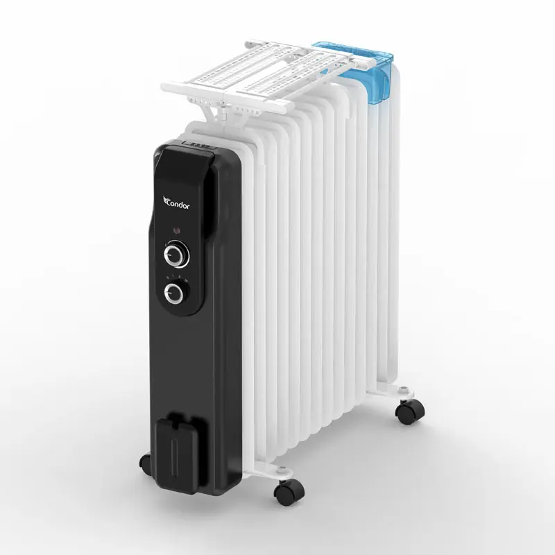 Radiateur Bain d&rsquo;Huile CONDOR /13 Éléments / 2600W / Blanc