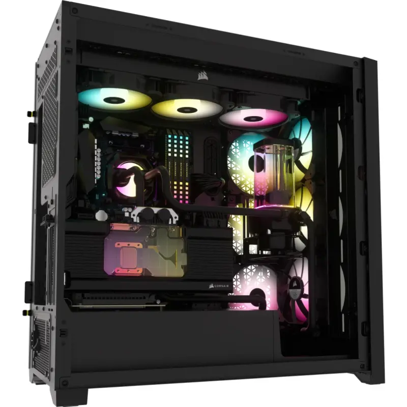 Boîtier Gamer Corsair iCUE 5000X RGB ATX Moyen-Tour / Noir