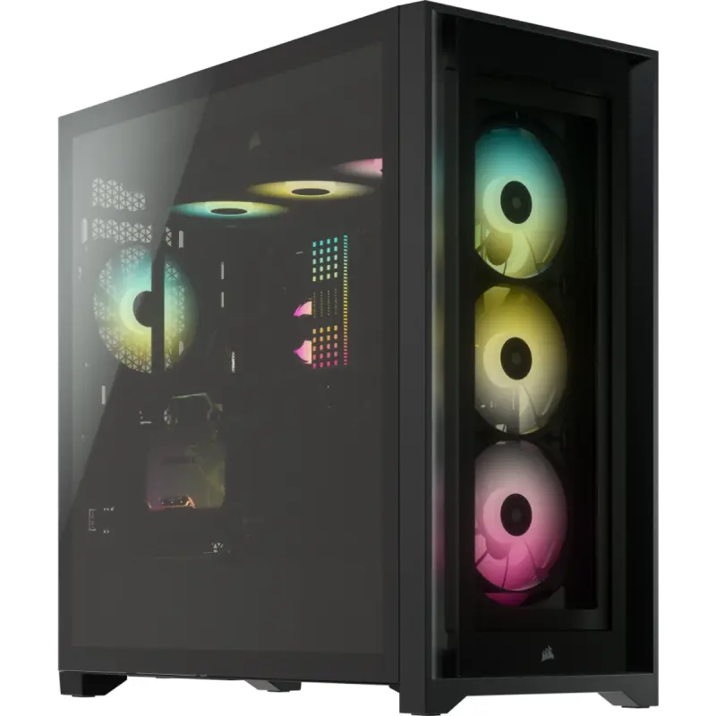 Boîtier Gamer Corsair iCUE 5000X RGB ATX Moyen-Tour / Noir