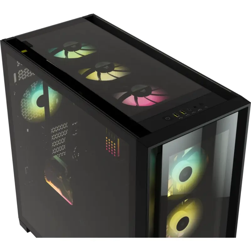 Boîtier Gamer Corsair iCUE 5000X RGB ATX Moyen-Tour / Noir