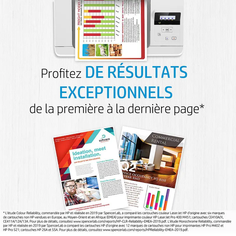 PACK DE 2 TONERS ORIGINAL HP 85A – NOIR