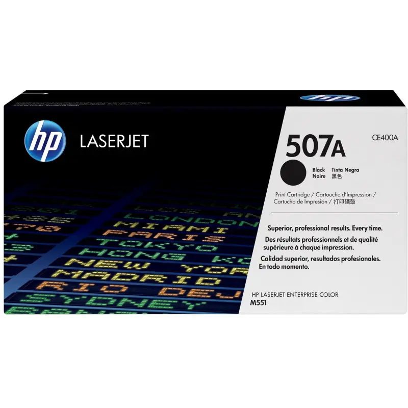 TONER ORIGINAL HP 507A – CE400A / NOIR