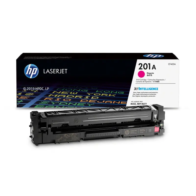 Cartouche de toner HP 201A LaserJet Magenta originale / 1 330 pages CF403A