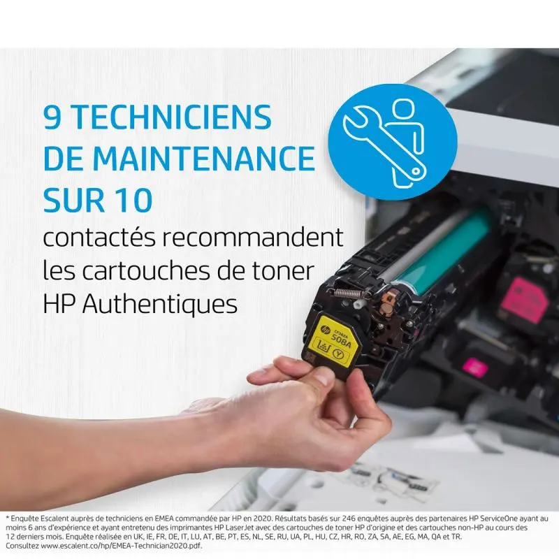 Cartouche de toner HP 201A LaserJet Magenta originale / 1 330 pages CF403A
