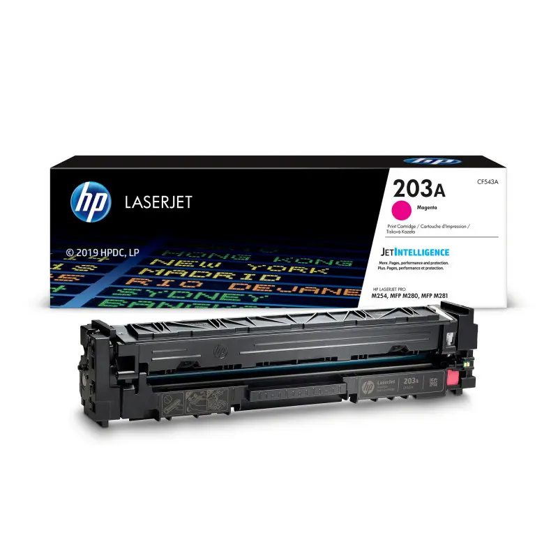Cartouche de toner magenta authentique HP 203A pour LaserJet / CF543A