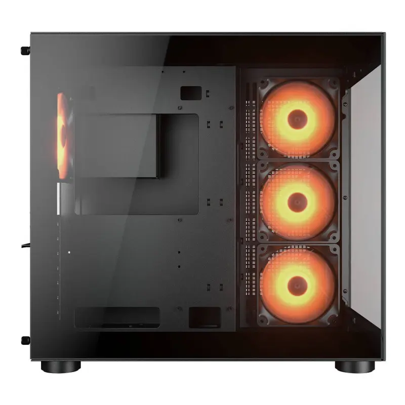 Boîtier Gaming Moyen Tour Cougar FV150 / ATX / ARGB / Avec Panneaux Vitrés / Noir