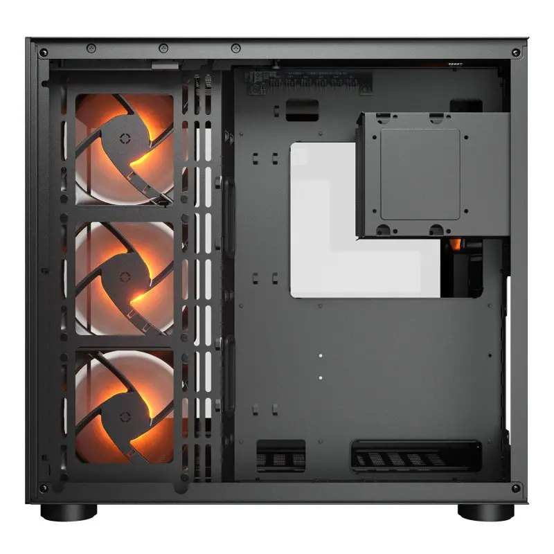 Boîtier Gaming Moyen Tour Cougar FV150 / ATX / ARGB / Avec Panneaux Vitrés / Noir