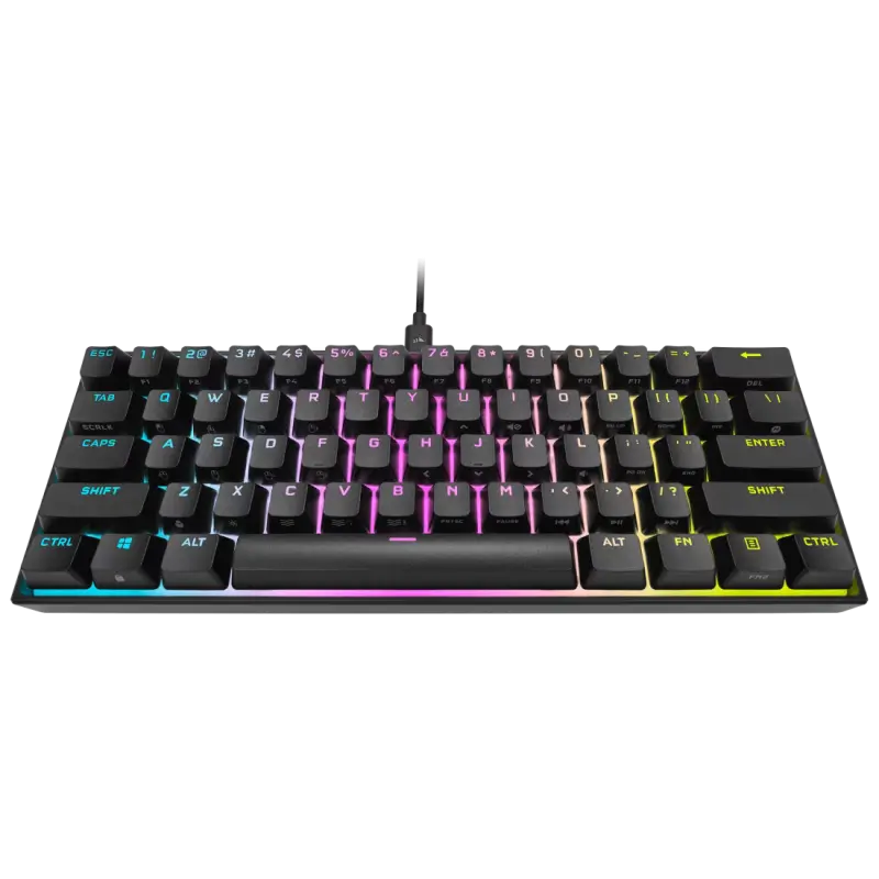 Clavier gaming mécanique AZERTY Corsair K65 RGB MINI 60% – CHERRY MX Red / Noir