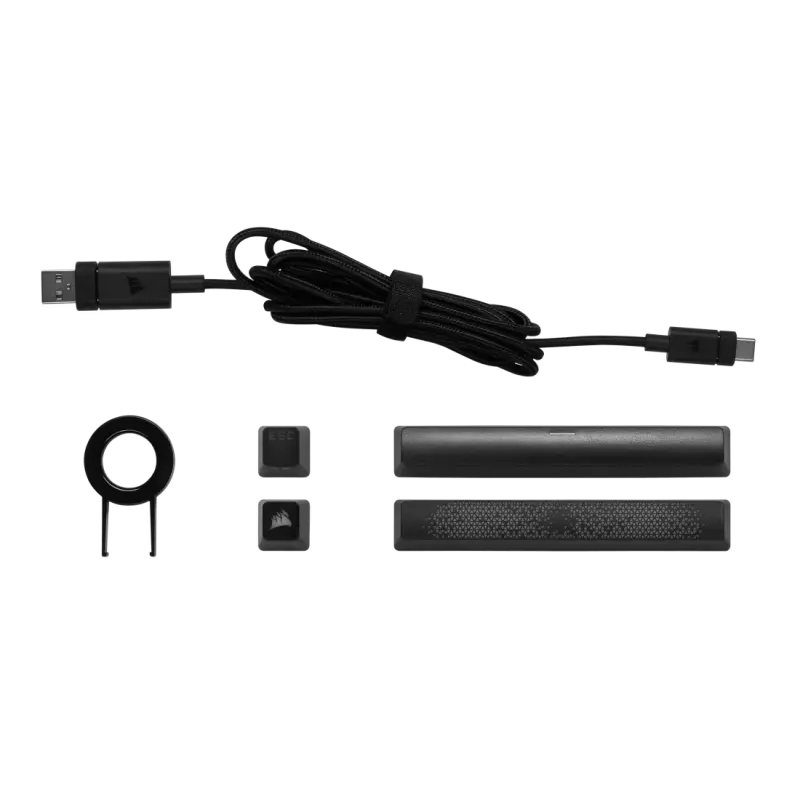 Clavier gaming mécanique AZERTY Corsair K65 RGB MINI 60% – CHERRY MX Red / Noir