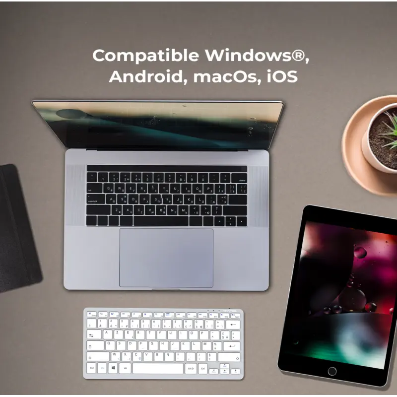 Clavier Sans Fil ADVANCE SMARTKEY PLUS BT230 / Gris