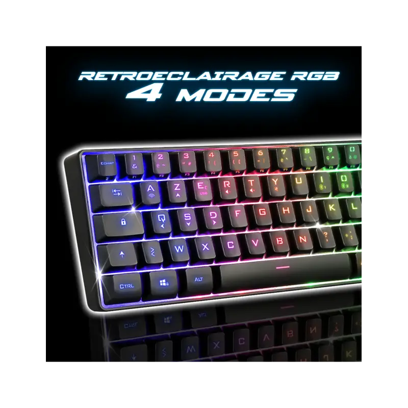 Clavier Gamer Sans Fil SPIRIT OF GAMER Elite-K50 RGB / Noir