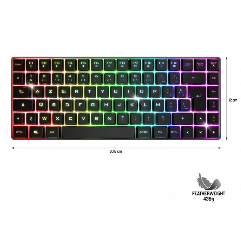 Clavier Gamer Sans Fil SPIRIT OF GAMER ELITE-K70 RGB – Noir