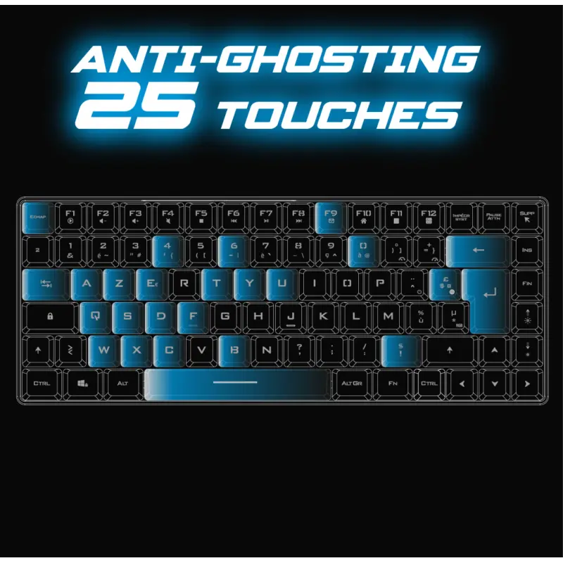 Clavier Gamer Sans Fil SPIRIT OF GAMER ELITE-K70 RGB – Noir