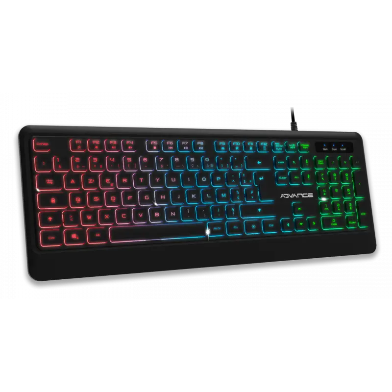 Clavier ADVANCE Gaming RGB Rainbow / Noir