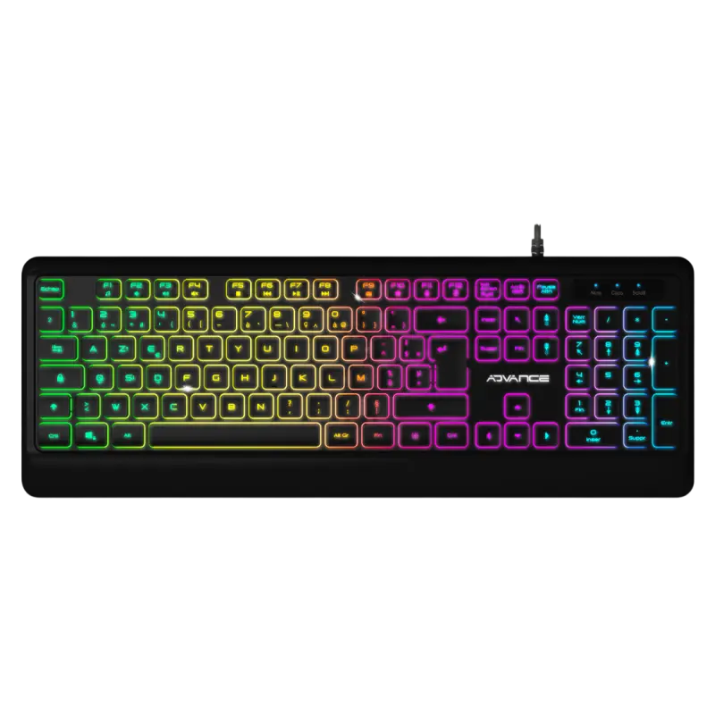 Clavier ADVANCE Gaming RGB Rainbow / Noir