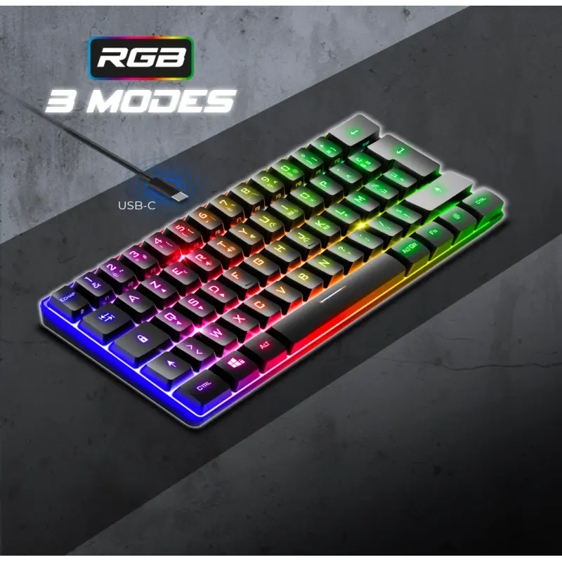 CLAVIER Gaming Spirit Of Gamer PRO K2 TKL RGB MEMBRANE USB NOIR