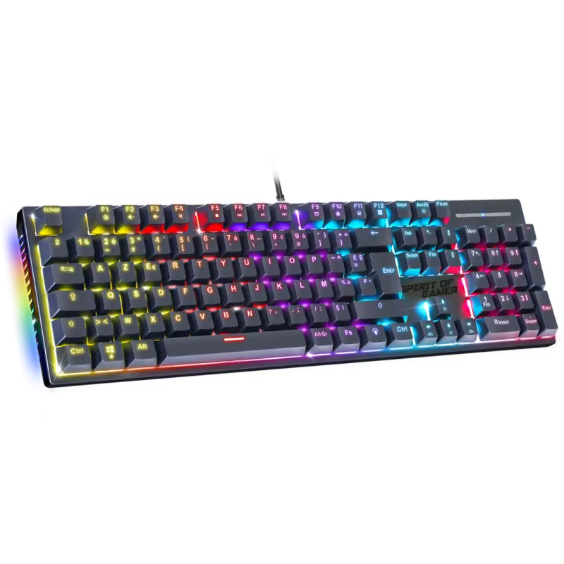 Clavier Gamer Filaire SPIRIT OF GAMER XPERT-K250 RGB Switch Rouge / Noir
