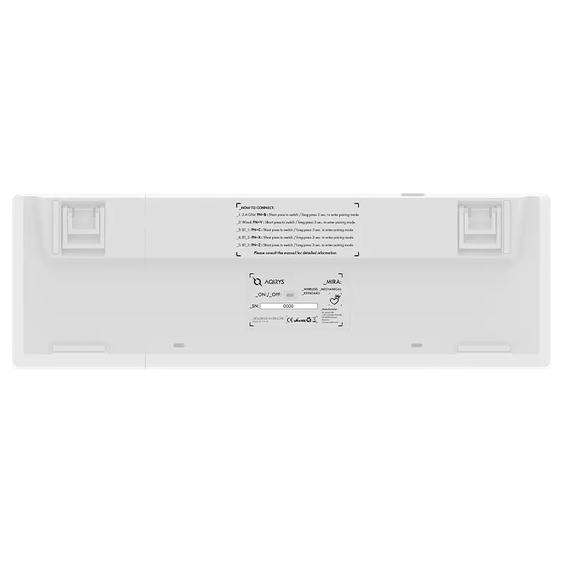 Clavier Gamer Mécanique AQIRYS MIRA / 100% Anti-ghosting / RGB / Blanc