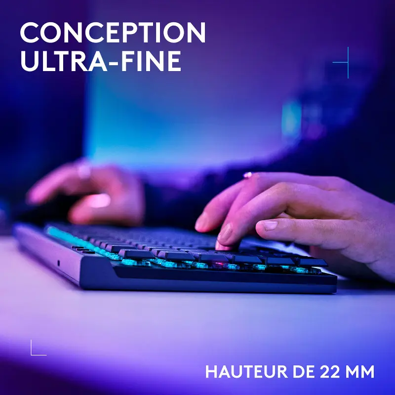 Clavier Gamer Sans Fil LOGITECH G515 LIGHTSPEED TKL / Noir