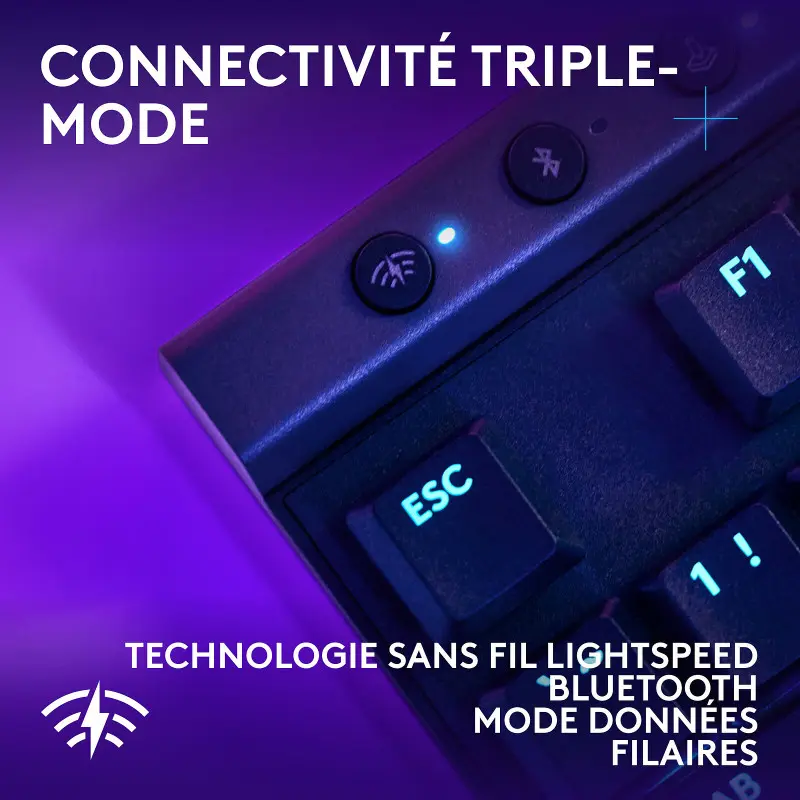 Clavier Gamer Sans Fil LOGITECH G515 LIGHTSPEED TKL / Noir
